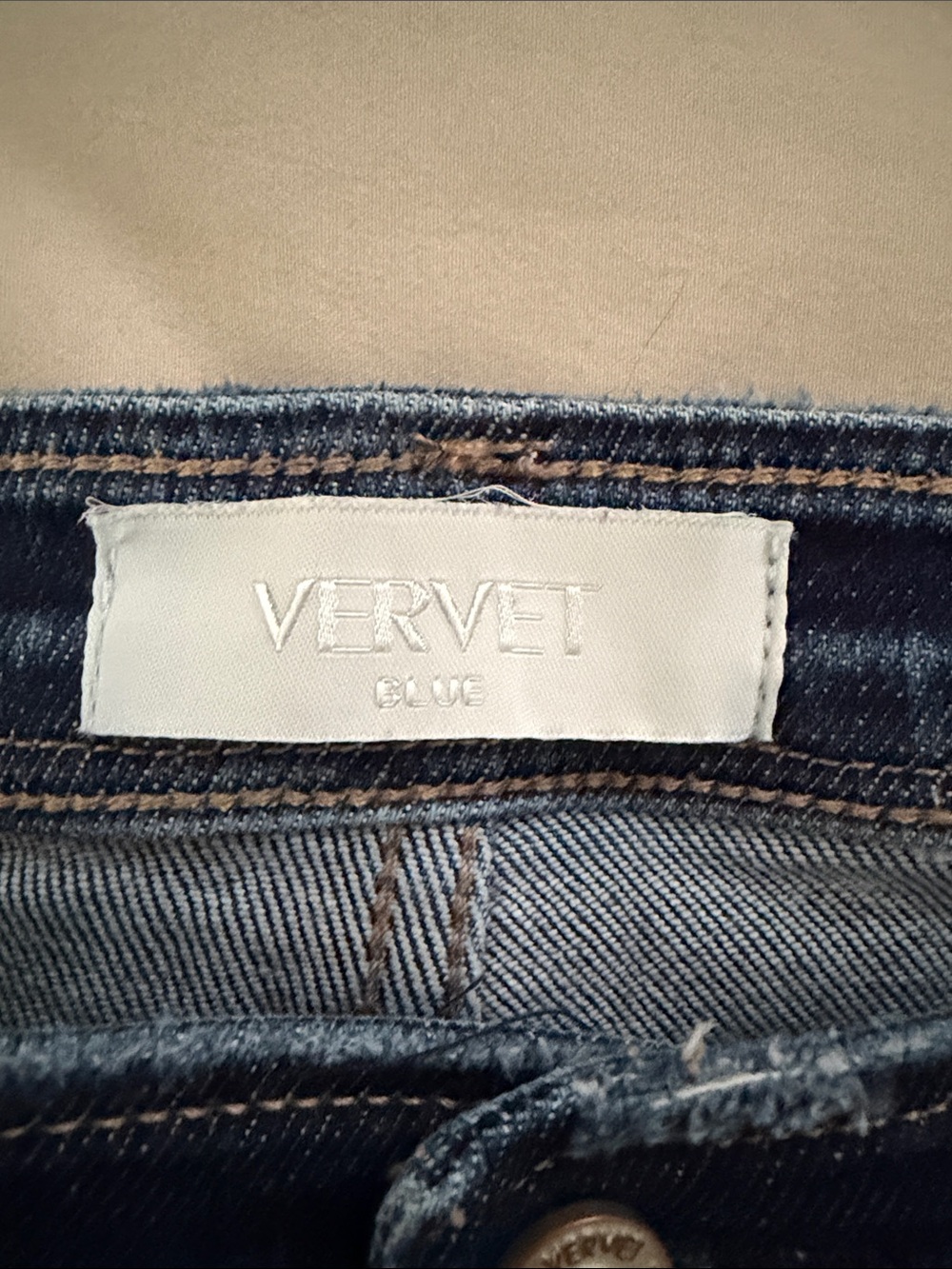 VERVET Blue Womens Dark Blue Ankle Jeans